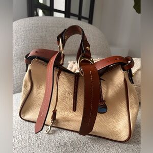Dooney & Bourke Tan and Brown Satchel